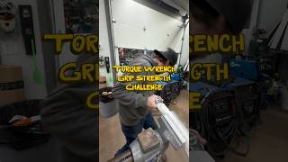 Well we gave it a shot #torquewrench #gripstrength #challenge #kcspaintshop