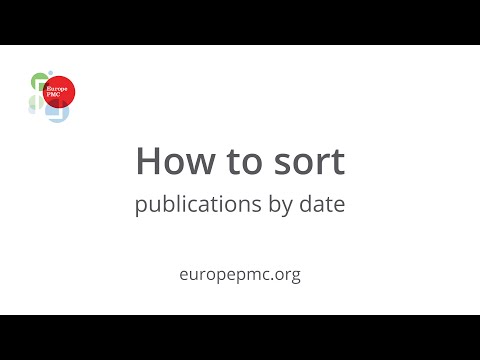 How to sort publications by date