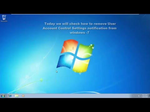 Remove User Account Control Notification