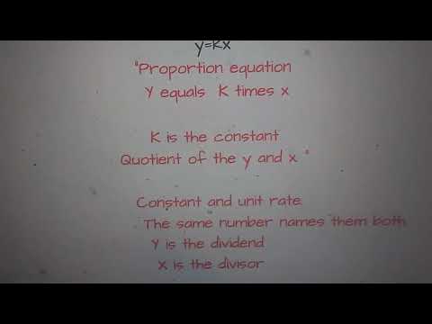 Direct variation proportion song
