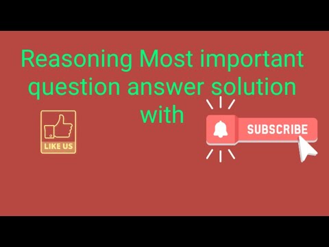 Reasoning most important question answerसभी प्रतियोगी परीक्षाओं के लिए