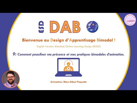 LBPSB DAB 9: Comment peaufiner ma présence et mes pratiques bimodales d’animation.