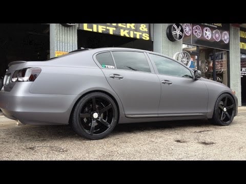 3M Certified Lexus GS Full Wrap SEAMLESS ! 3M matte gray carwrap by FLORIDACARWRAP.COM