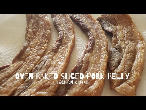 Oven baked pork belly = lechon kawali