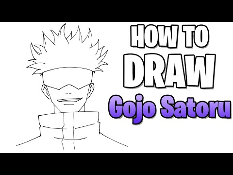 How to Draw GOJO SATORU for Beginners Step by Step very EASY