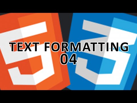 HTML 5 & CSS 3 - 4 - Text Formatting