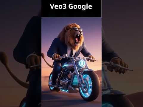 . Veo3 Google – When a Lion Puts on a Suit and Hits the Road