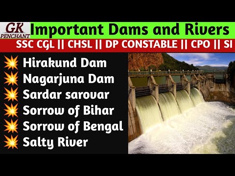 Important Dams and Rivers 🌊|| SSC CGL || CHSL || DP CONSTABLE 💯 || SI || CPO || gk penchant