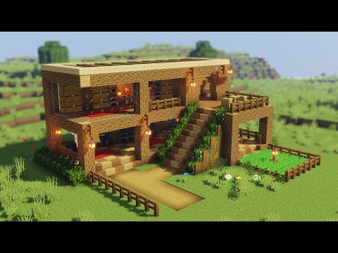 Minecraft: How to Build a Wooden Survival House | Minecraft Tutorial