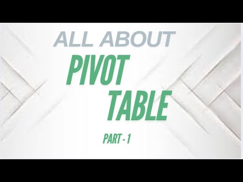 PART 1 : 📊 Master Pivot Tables in Excel: A Beginner's Guide! 🚀 | EXCEL FOR FRESHERS & PROFESSIONALS