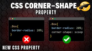 CSS Corner-Shape Property | New CSS Property You Must Know