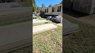 Completely remodeling a mobile home #shorts #building #process #beforeandafter #fyp #fypシ #diy #reno