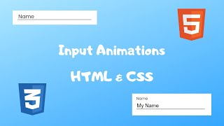 How to Make Cool Input Animation with HTML & CSS | 3 mins