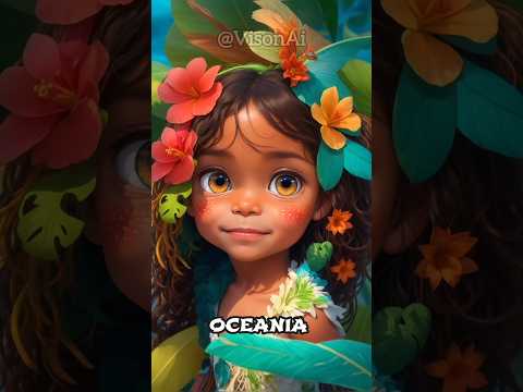 Continents As Children 😍💥 generated using Ai 🔥 #ai #midjourney #shorts #geography