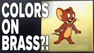 Creativity Unleashed: Laser Marked FULL COLOR Jerry on Brass!