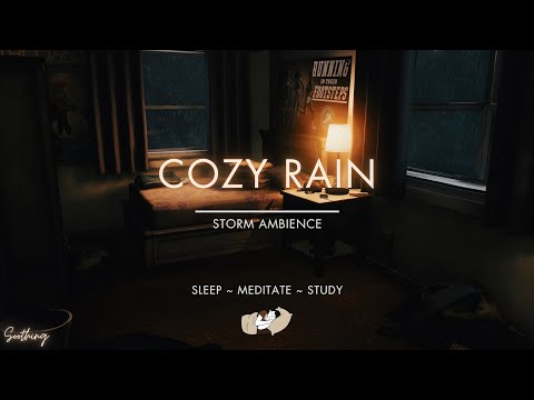 Heavy Rain On Windows | No Ads | Cozy Rain Sounds For Sleeping