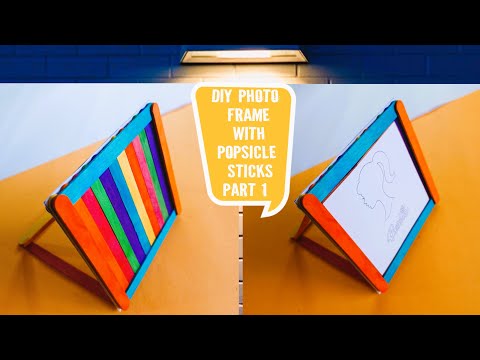 DIY Easy Photo Frame from Ice cream sticks | Ice cream Sticks Photo Frame #diy #easy #photoframe