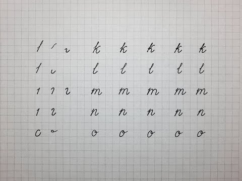 How to improve handwriting lowercase cursive English letters