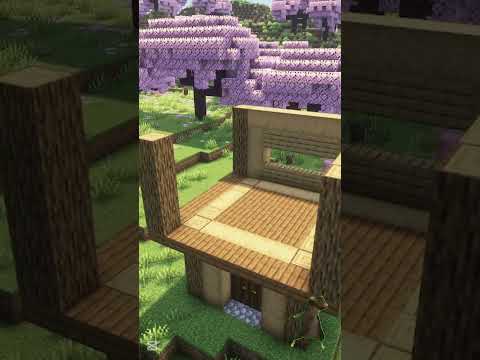 Minecraft wooden Starter house🏡✨ #viralshort