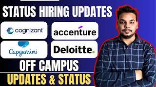 Accenture, Cognizant GenC & Capgemini Interview, TCS NQT, Deloitte NLA Hiring Updates