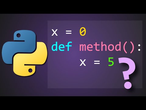 How does variable scoping work in Python?