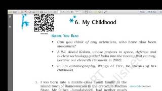 Class IX C Subject English Topic My Childhood 2 Anjula Agarwal