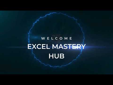 Welcome to Excel Mastery Hub: Your Journey to Excel Mastery Begins Here! #youtubeshorts #exceltips
