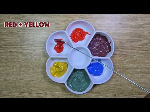 COLOR EXPLOSION! The MOST Surprising Hues You Can Mix From Just Red, Yellow, and Blue #colors#mixing