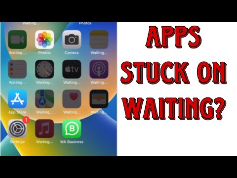 iPhone Apps Stuck on Waiting after Reset/Restore