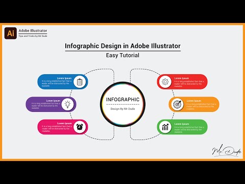 Create an Infographic in Adobe Illustrator | minimalist design | Illustrator tutorials | Mr Dude