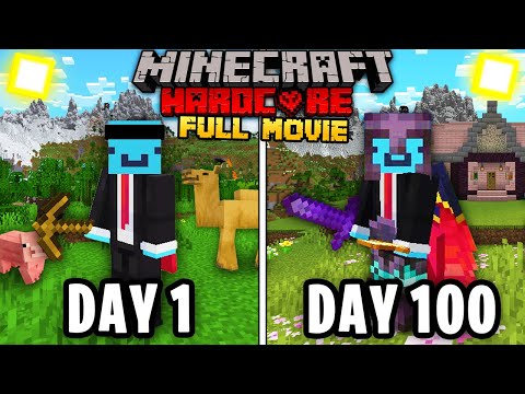 I Survived 100 Days in Minecraft Hardcore... [FULL MOVIE]