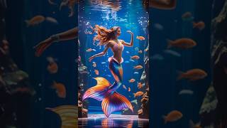 🐠💙 #Mermaid #UnderwaterBeauty #FantasyArt #OceanMagic #MysticalCreatures #AIArt #shortsvideo