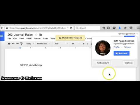 Sharing Google Docs