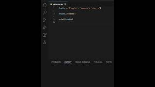 Python Reverse Method | Learning | Python | 2024 | Coding | Programming #learning#python#coding#code