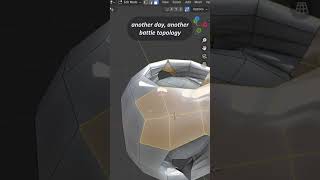 Trust the process. Battle with topology.  #3d #blender3d #modelingtips #3dmodelingtips #tutorial