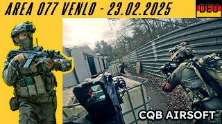 Fast-paced action and tons of hits | CQB Airsoft Area 077 Venlo | February 23, 2025 [4K/50p]