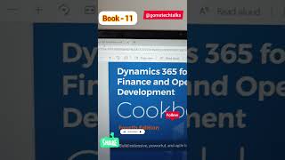 Book-11 Dynamics 365 for F & O development #book #gomstechtalks #bookreview #dynamics365 #microsoft