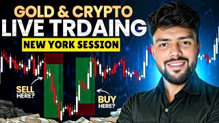 Live Trading on Bitcoin | Gold |Scalp with BSP Concept | #Live #btc #Gold #22 Dec-2025