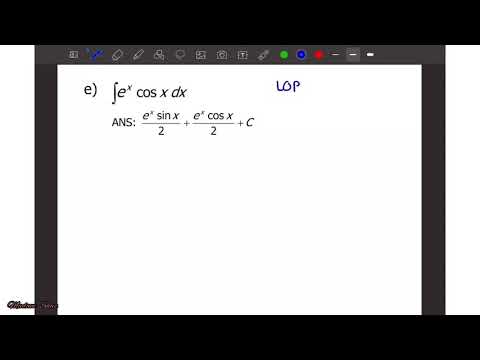 Integration by using By Parts Method : Example 2
