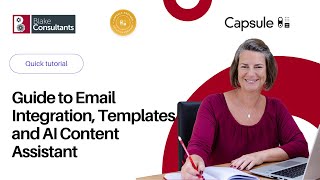 Guide to Email integration, templates, and AI Content Assistant in Capsule CRM (2024)