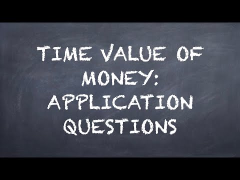 [Old Version] Time Value of Money: Application Questions【Deric Business Class】