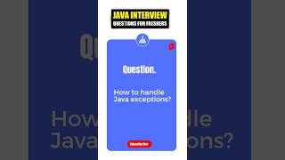 How to Handle Java Exception  | Java interview questions and answers #shorts #shortvideo #viral