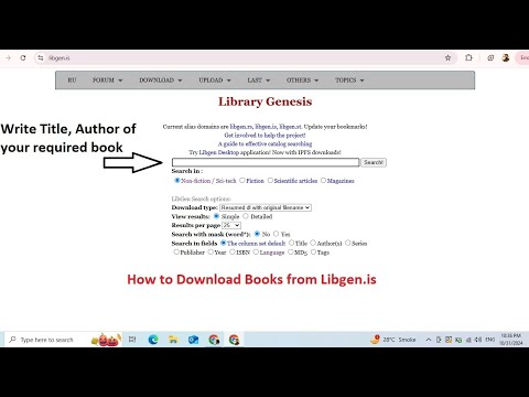 How to download books from LibGen.is