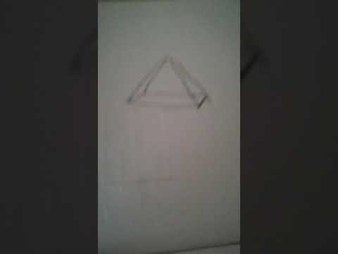 How to draw a quadrangular pyramid part 2(1)