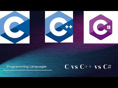 C vs C++ vs C# (C-sharp)
