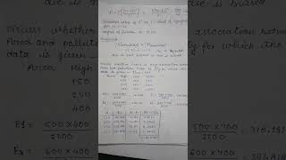 chi square test|important questions|#code #exam #btech #maths #cse