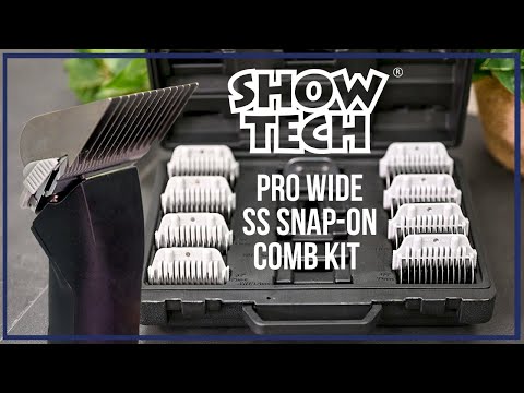 Pro Wide SS Snap-on Comb Kit | SHOW TECH
