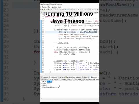 Running 10 Millions Threads in 7 Seconds | Java Virtual Threads #javamultithreading #java