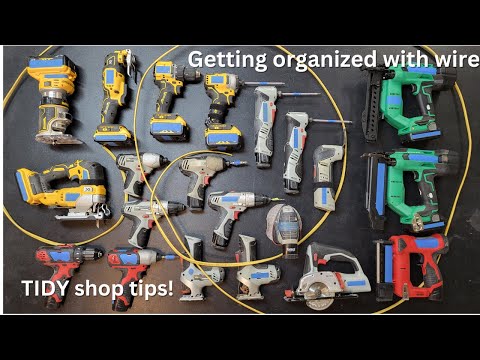 How to organize your shop with scraps of electrical wire
