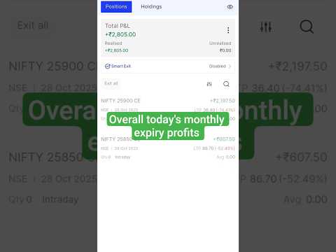 Nifty options live trading profits #nifty #trading#expiry trading #livetrading